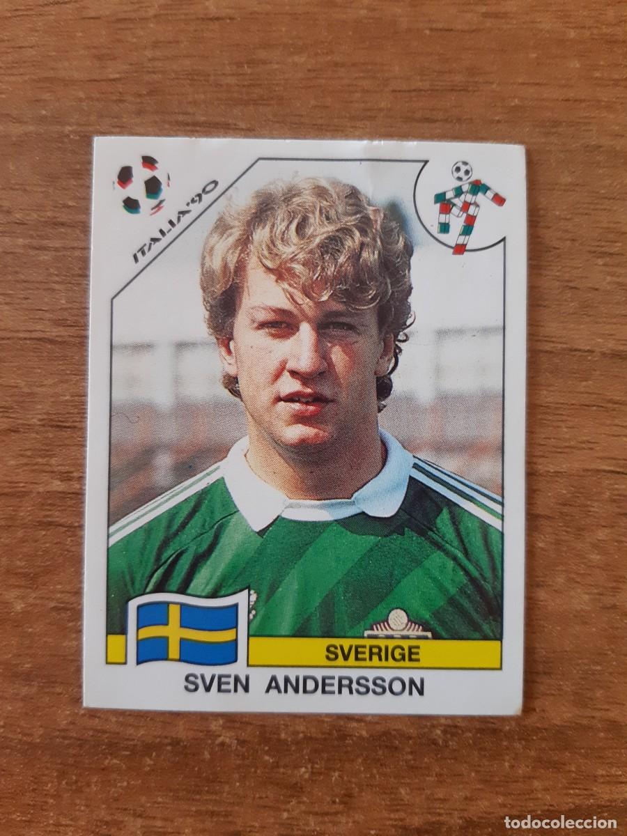 Cromos de F&uacute;tbol: N&deg;231 Sven Andersson (Suecia) Mundial Italia 90 PANINI. Nunca pegado, sin pegar