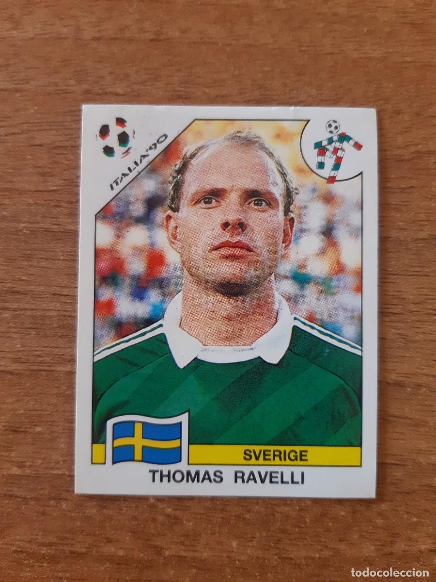 Cromos de F&uacute;tbol: N&deg;230 Thomas Ravelli (Suecia) Mundial Italia 90 PANINI. Nunca pegado, sin pegar
