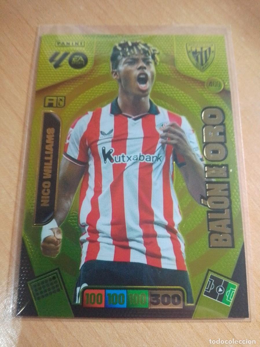 Football Stickers: 469 NICO WILLIAMS BAL&Oacute;N DE ORO ATHLETIC DE BILBAO 25 26 ADRENALYN XL 2025 2026