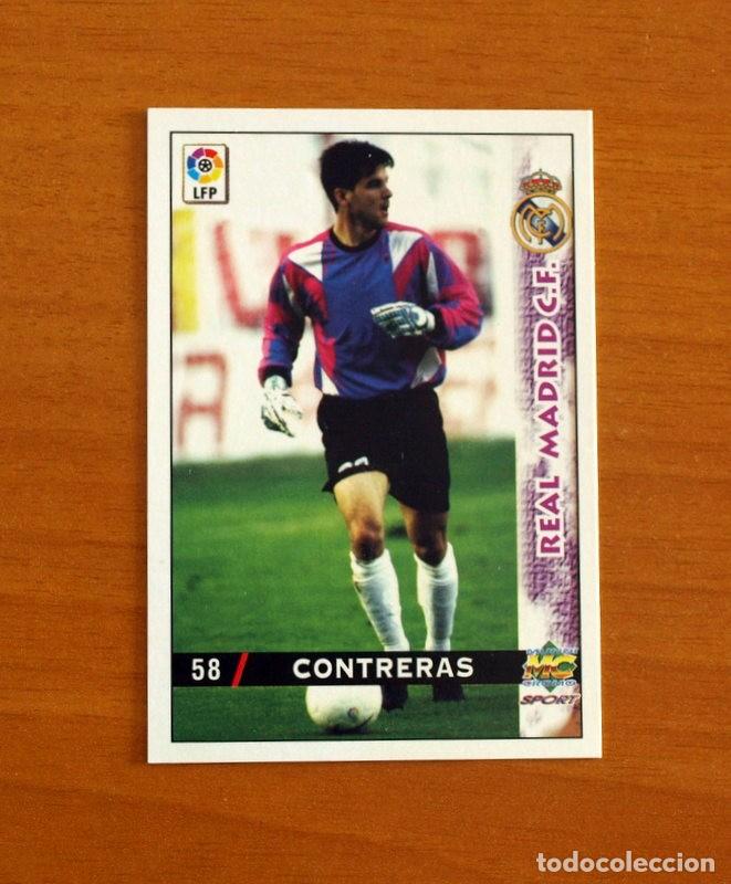 Cromos de F&uacute;tbol: Real Madrid -N&ordm; 58 Contreras -Mundicromo Las Fichas de la Liga 1998-1999-98-99