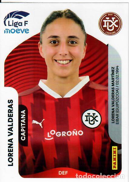 Cromos de F&uacute;tbol: CROMO PANINI LIGA FEMENINA F 2025-26 (25 - 26) - N&ordm; 151 - LORENA VALDERAS - DUX LOGRO&Ntilde;O
