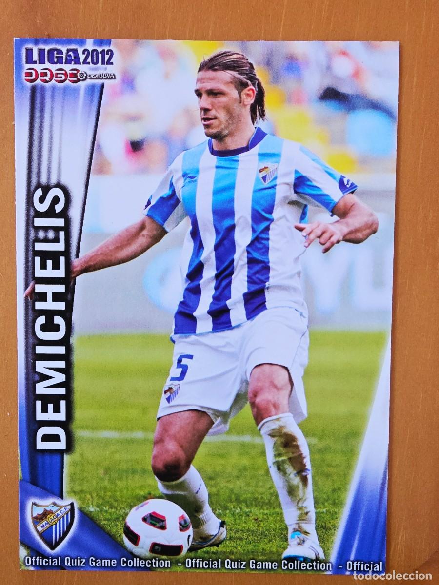 Cromos de F&uacute;tbol: 276 Mart&iacute;n Demichelis, M&aacute;laga CF, Mundicromo Sport Fichas Quiz de la Liga 2011 2012 11 12
