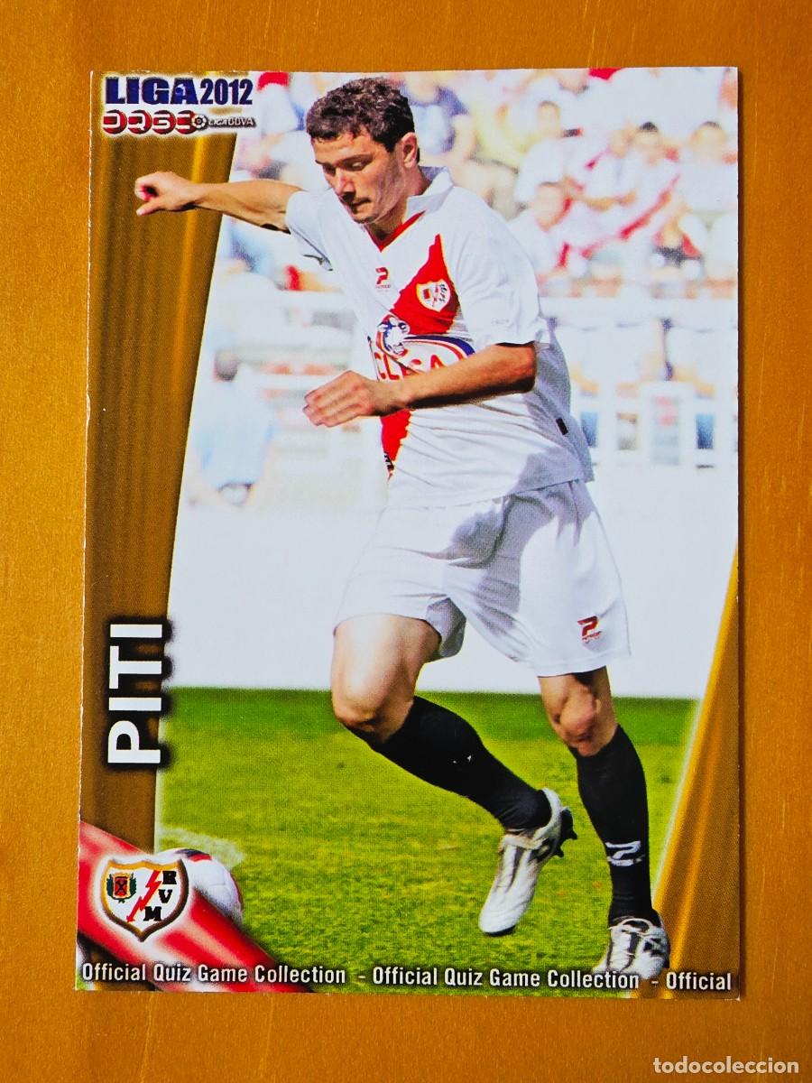 Football Stickers: 504 Piti, Rayo Vallecano, Mundicromo Sport Fichas Quiz de la Liga 2011 2012 11 12