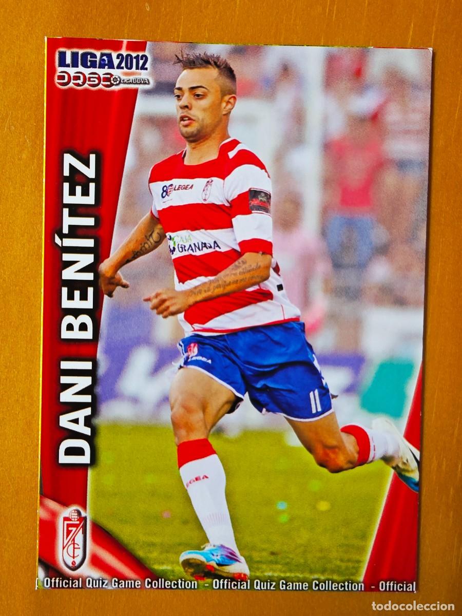 Football Stickers: 528 Dani Ben&iacute;tez, Granada CF, Mundicromo Sport Fichas Quiz de la Liga 2011 2012 11 12