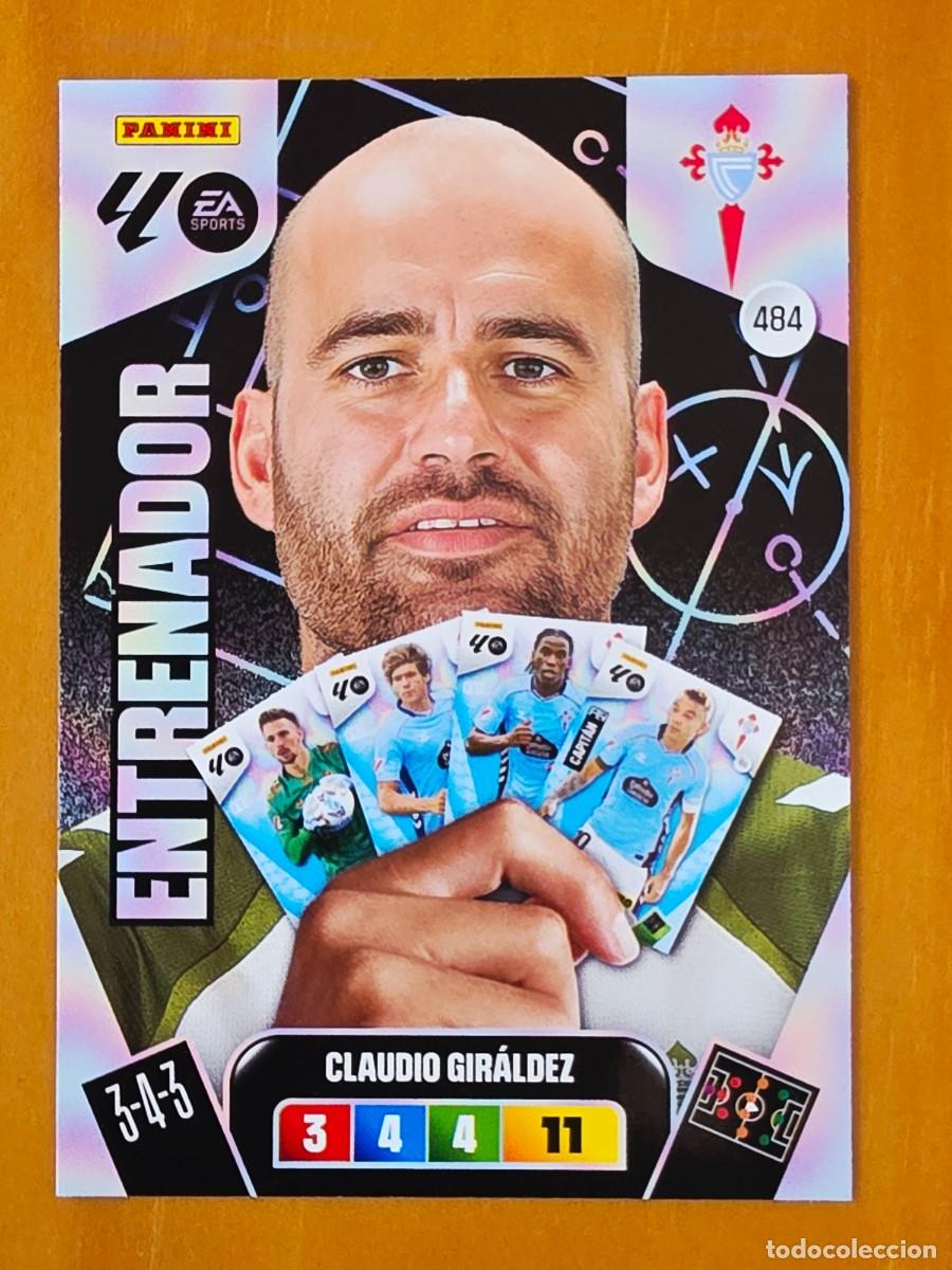 Football Stickers: 484 Claudio Gir&aacute;ldez, RC Celta de Vigo, Entrenador, Panini Adrenalyn XL Liga 2025 2026 25 26