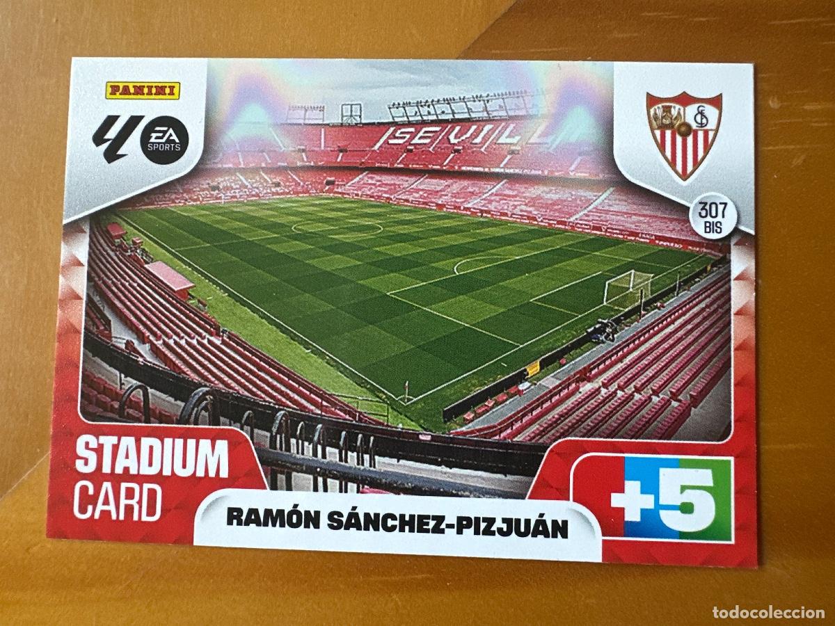 Football Stickers: 307 BIS Stadium Card Ram&oacute;n S&aacute;nchez Pizju&aacute;n, Sevilla FC, Panini Adrenalyn XL La Liga 2025 2026 25 26