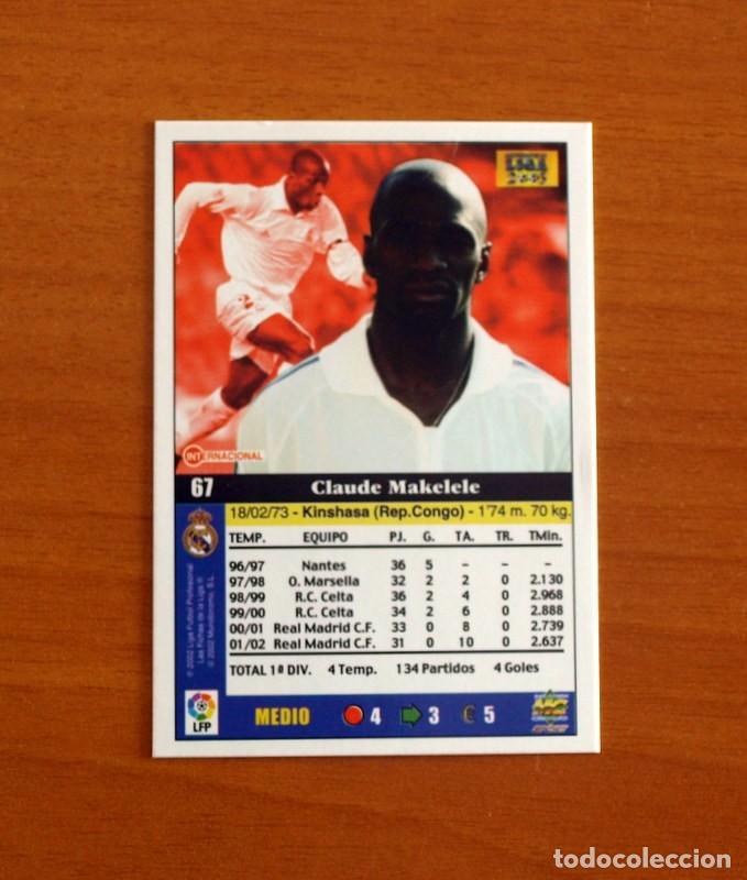 Football Stickers: Real Madrid - N&ordm; 67 Makelele - Mundicromo Las Fichas de la Liga 2002-2003, 02-03