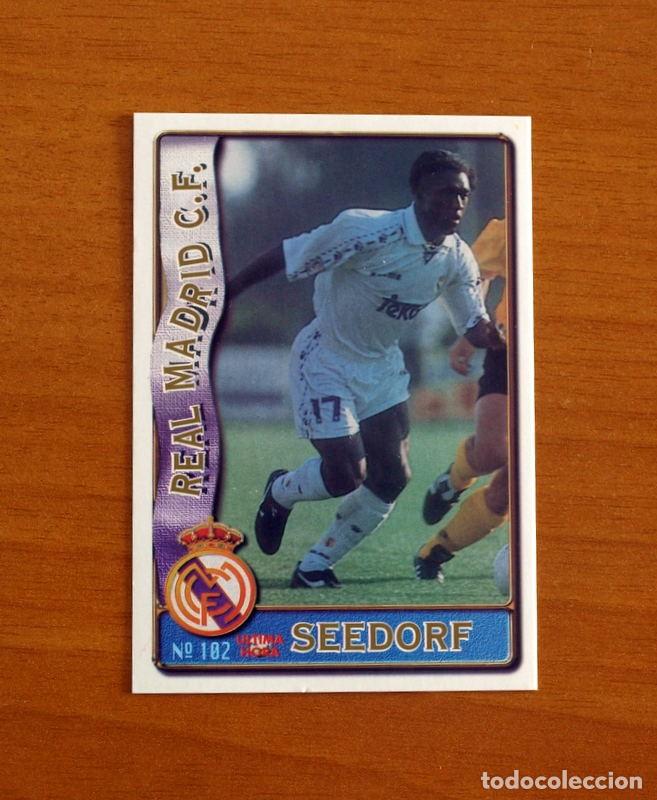 Football Stickers: Real Madrid -N&ordm; 102 Seedorf -&Uacute;ltima Hora -Mundicromo Las Fichas de la Liga de F&uacute;tbol 1996-1997-96-97