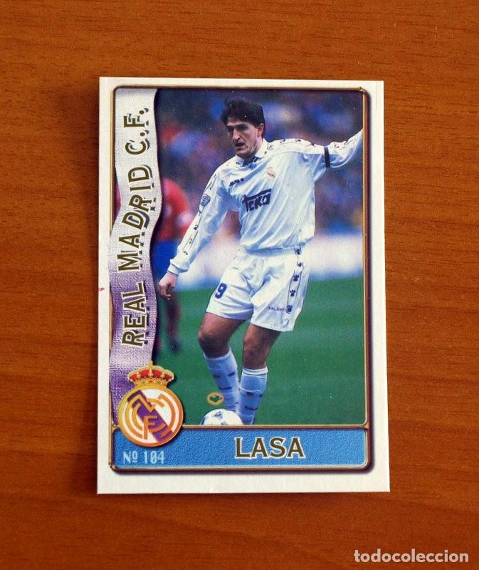 Football Stickers: Real Madrid -N&ordm; 104 Lasa -Mundicromo Las Fichas de la Liga de F&uacute;tbol 1996-1997-96-97