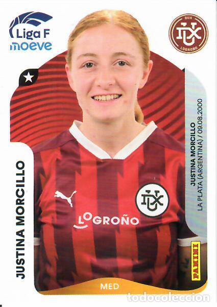 Cromos de F&uacute;tbol: CROMO PANINI LIGA FEMENINA F 2025-26 (25 - 26) - N&ordm; 156 B - JUSTINA MORCILLO - DUX LOGRO&Ntilde;O