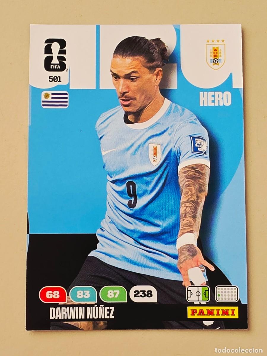 Cromos de F&uacute;tbol: 501 Darein N&uacute;&ntilde;ez, Hero, Uruguay, Adrenalyn XL Fifa World Cup 2026 Mundial 26