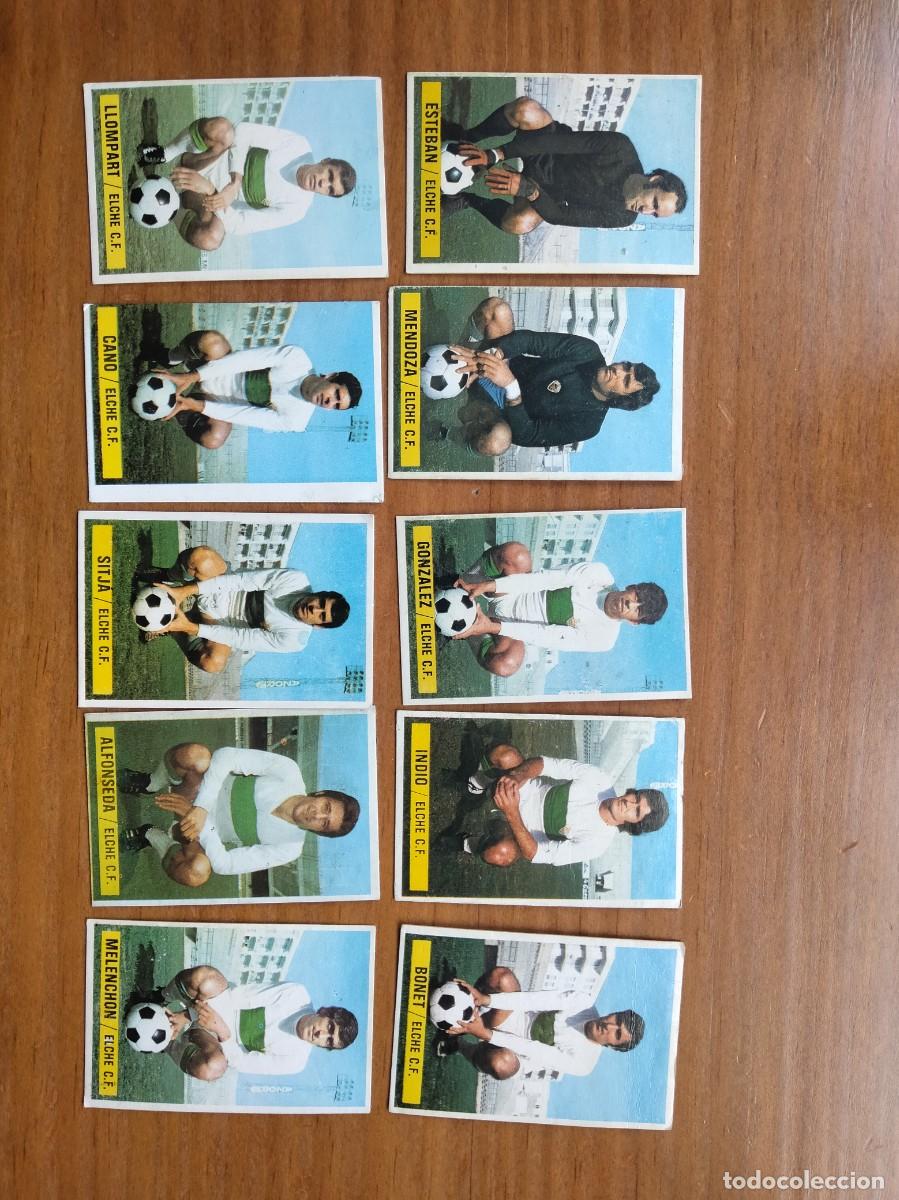 Cromos de F&uacute;tbol: Lote 10 cromos Elche &aacute;lbum liga este 74 75