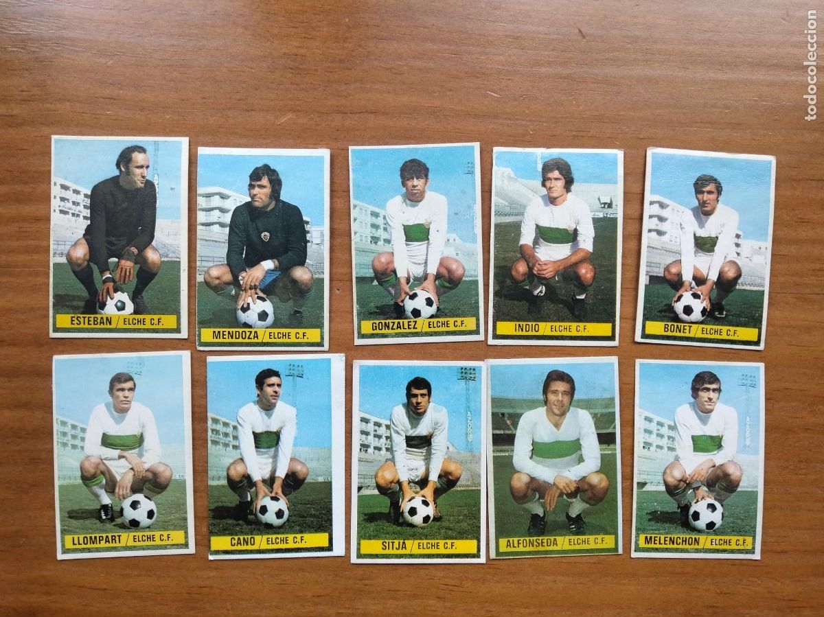 Fu&szlig;ball-Sticker: Lote 10 cromos Elche &aacute;lbum liga este 74 75