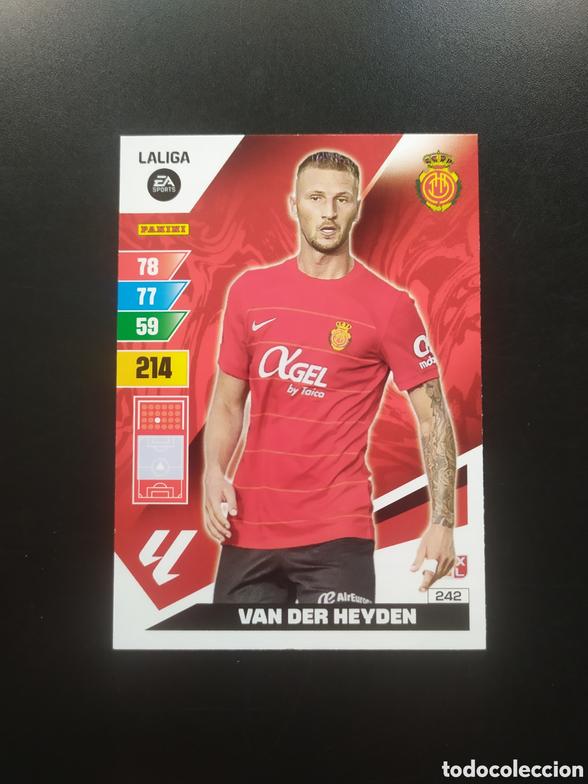 Cromos de F&uacute;tbol: Adrenalyn 2023 2024 23 24 panini Van Der Heyden n&deg; 242 Mallorca