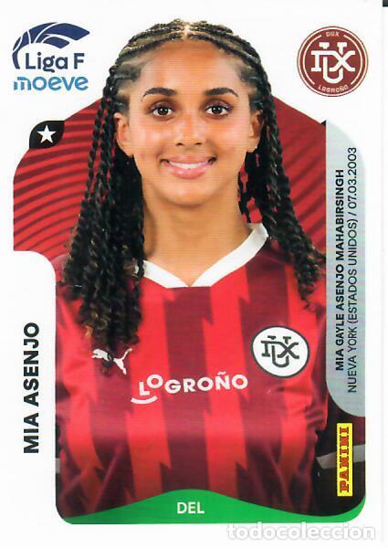 Cromos de F&uacute;tbol: CROMO PANINI LIGA FEMENINA F 2025-26 (25 - 26) - N&ordm; 158 - MIA ASENJO - DUX LOGRO&Ntilde;O