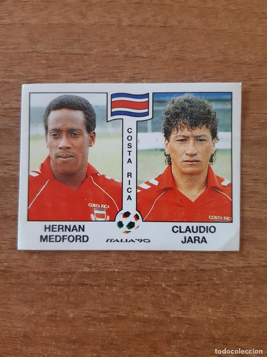 Cromos de F&uacute;tbol: N&deg;190 Medford - Jara (Costa Rica) Mundial Italia 90 PANINI. Nunca pegado, sin pegar