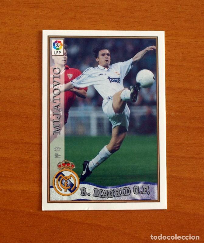 Figurine di Calcio: Real Madrid - N&ordm; 19 Mijatovic - Mundicromo ficha de la Liga 1997-1998, 97-98