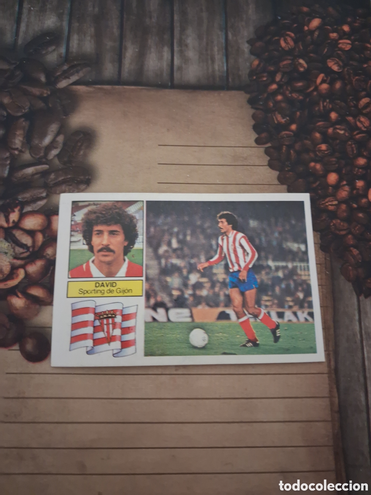 Cromos de F&uacute;tbol: Liga este 82 83 David baja del sporting recuperado del &aacute;lbum ver fotos
