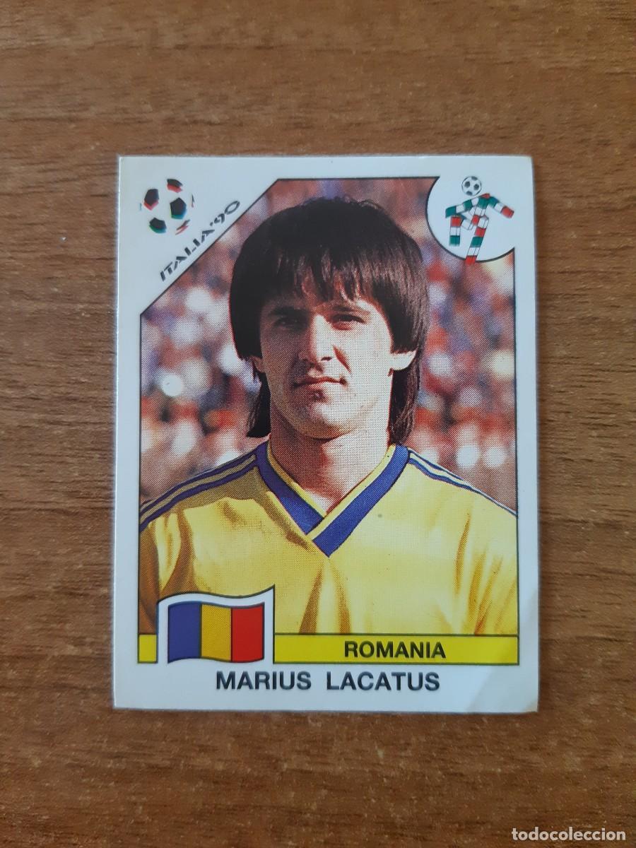 Cromos de F&uacute;tbol: N&deg;168 Marius Lacatus (Ruman&iacute;a) Mundial Italia 90 PANINI. Nunca pegado, sin pegar