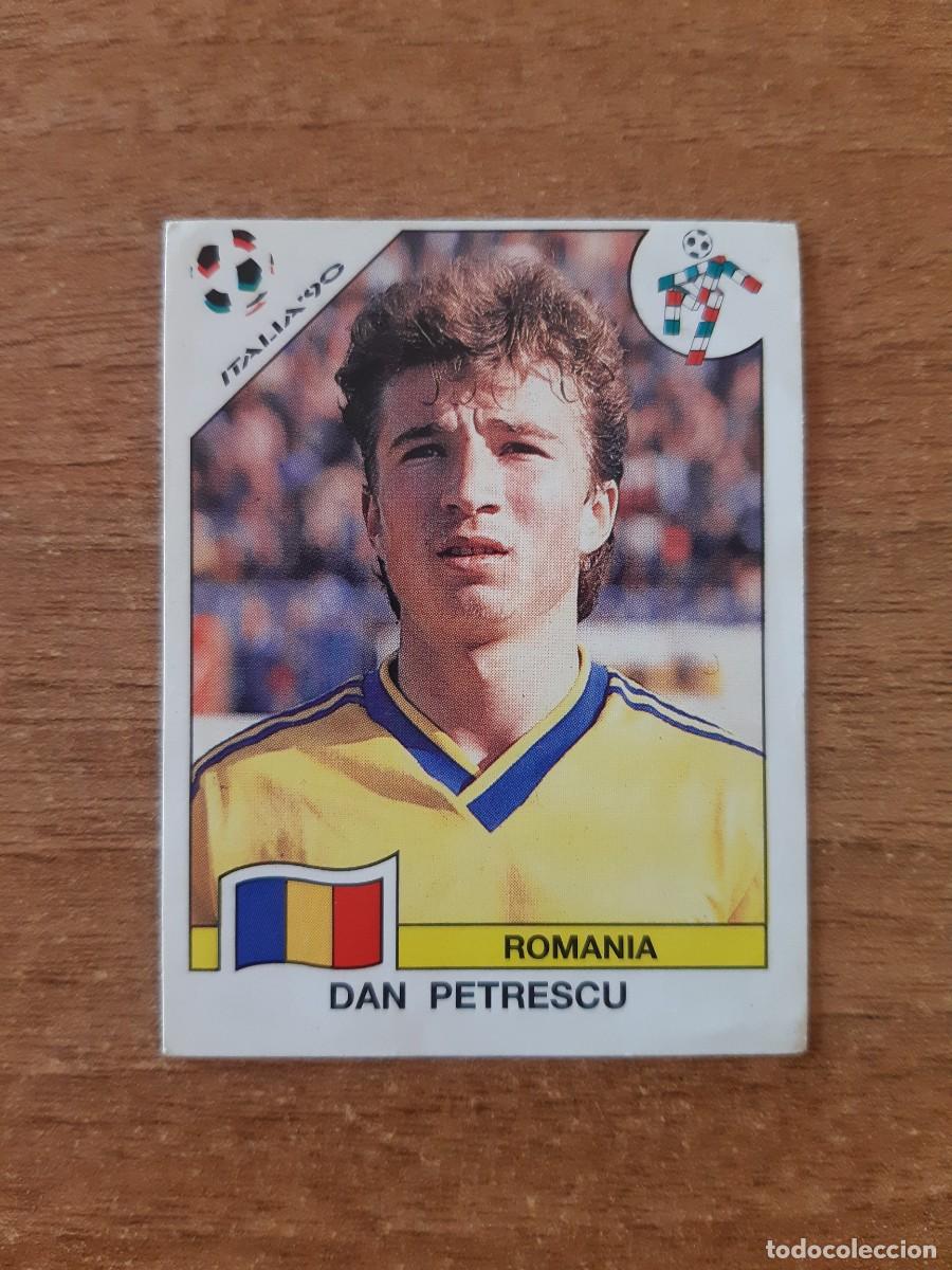Cromos de F&uacute;tbol: N&deg;156 Dan Petrescu (Ruman&iacute;a) Mundial Italia 90 PANINI. Nunca pegado, sin pegar