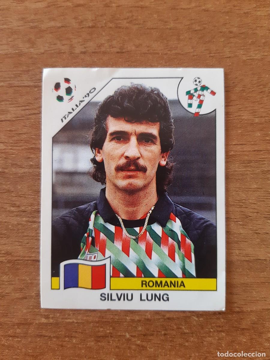 Cromos de F&uacute;tbol: N&deg;153 Silviu Lung (Ruman&iacute;a) Mundial Italia 90 PANINI. Nunca pegado, sin pegar