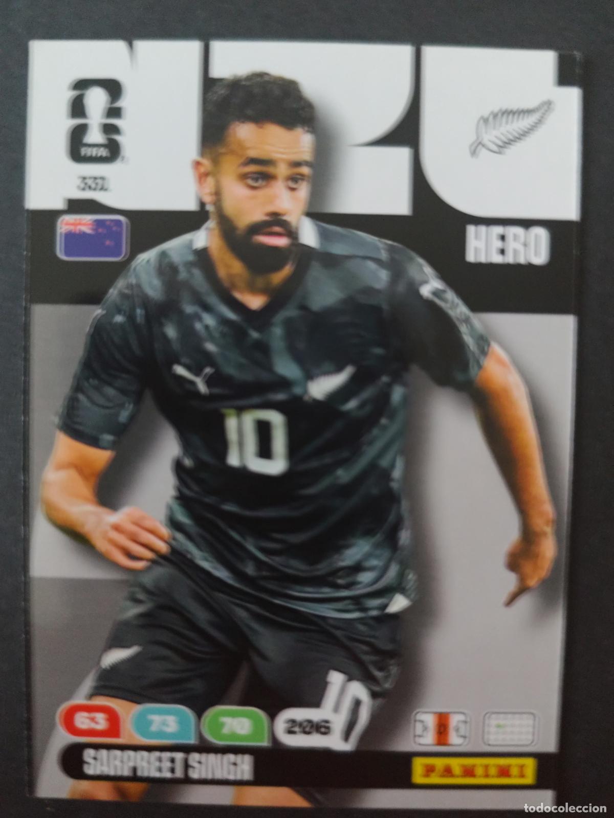 Cromos de F&uacute;tbol: 331 SARPREET SINGH NUEVA ZELANDA ADRENALYN MUNDIAL FIFA WORLD CUP 2026 PANINI