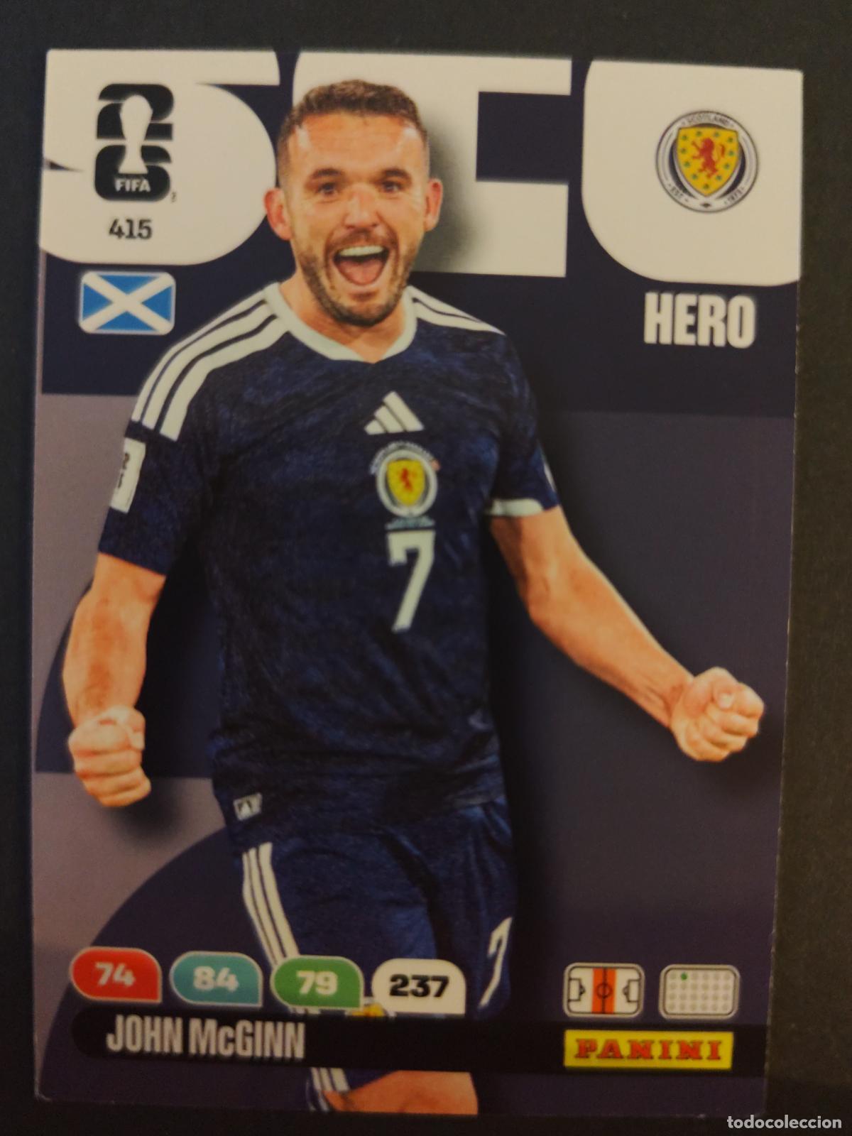 Cromos de F&uacute;tbol: 415 JOHN MCGINN ESCOCIA ADRENALYN MUNDIAL FIFA WORLD CUP 2026 PANINI