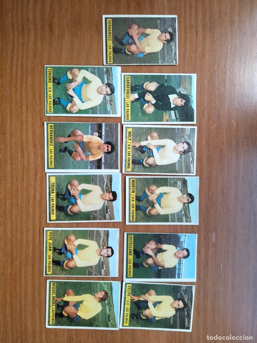 Cromos de F&uacute;tbol: Lote 11 cromos Las palmas &aacute;lbum liga este 74 75