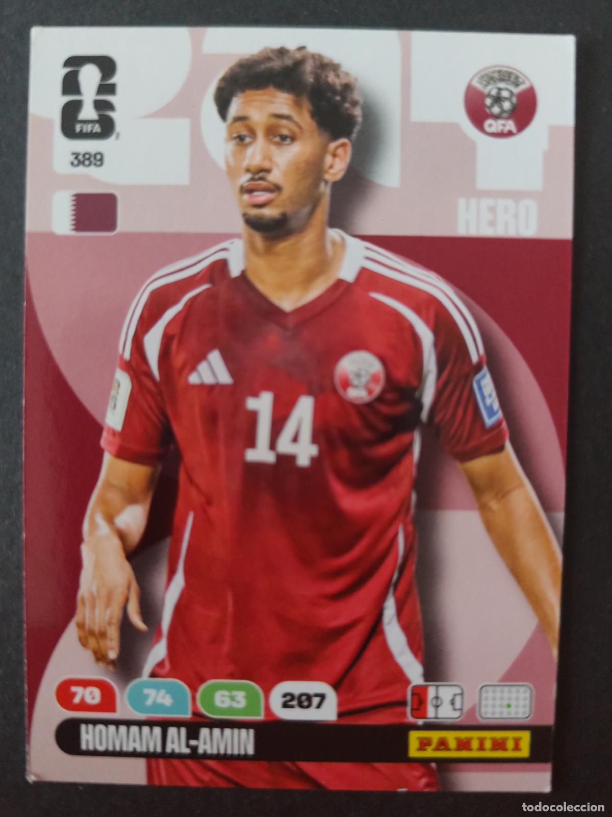 Cartes &agrave; collectionner de Football: 389 HOMAM AL-AMIN QATAR CATAR ADRENALYN MUNDIAL FIFA WORLD CUP 2026 PANINI