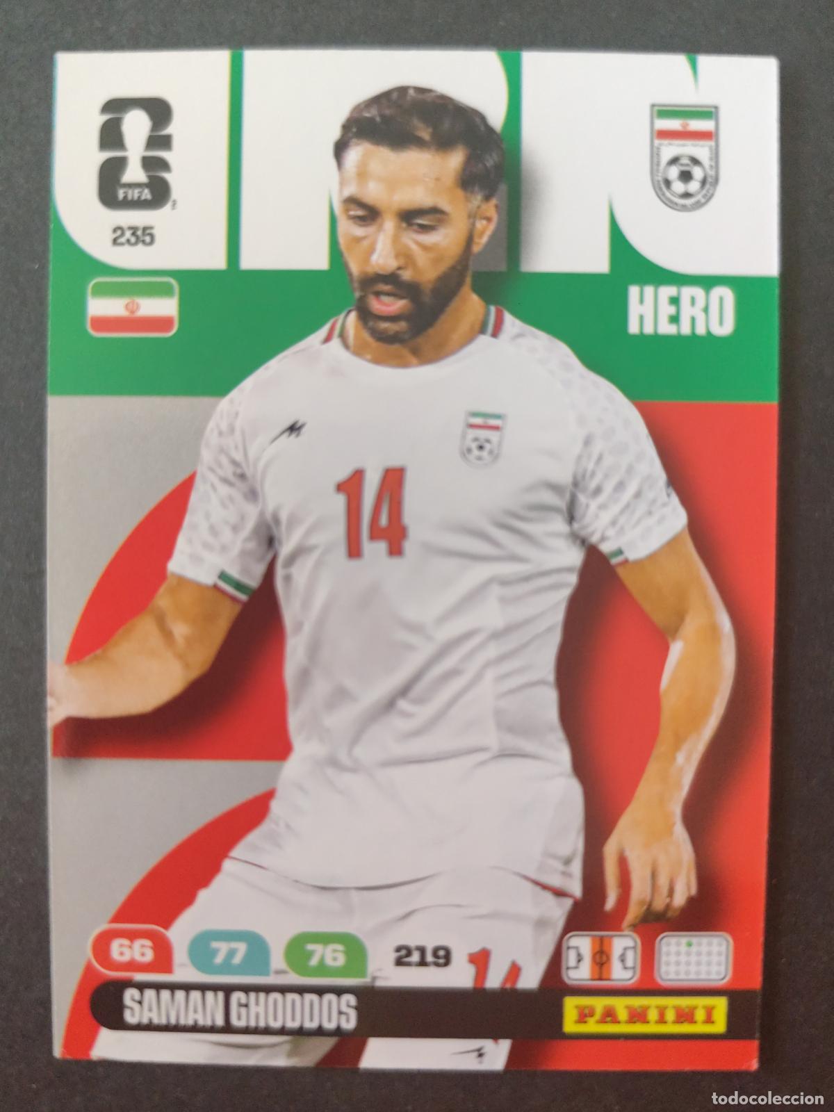 Cartes &agrave; collectionner de Football: 235 SAMAN GHODDOS IR&Aacute;N ADRENALYN MUNDIAL FIFA WORLD CUP 2026 PANINI