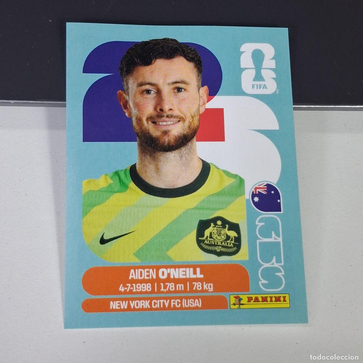 Cromos de F&uacute;tbol: A27 AUS14 AIDEN O'NEILL 14 AUSTRALIA AUS MUNDIAL FIFA WORLD CUP 2026 STICKER PANINI