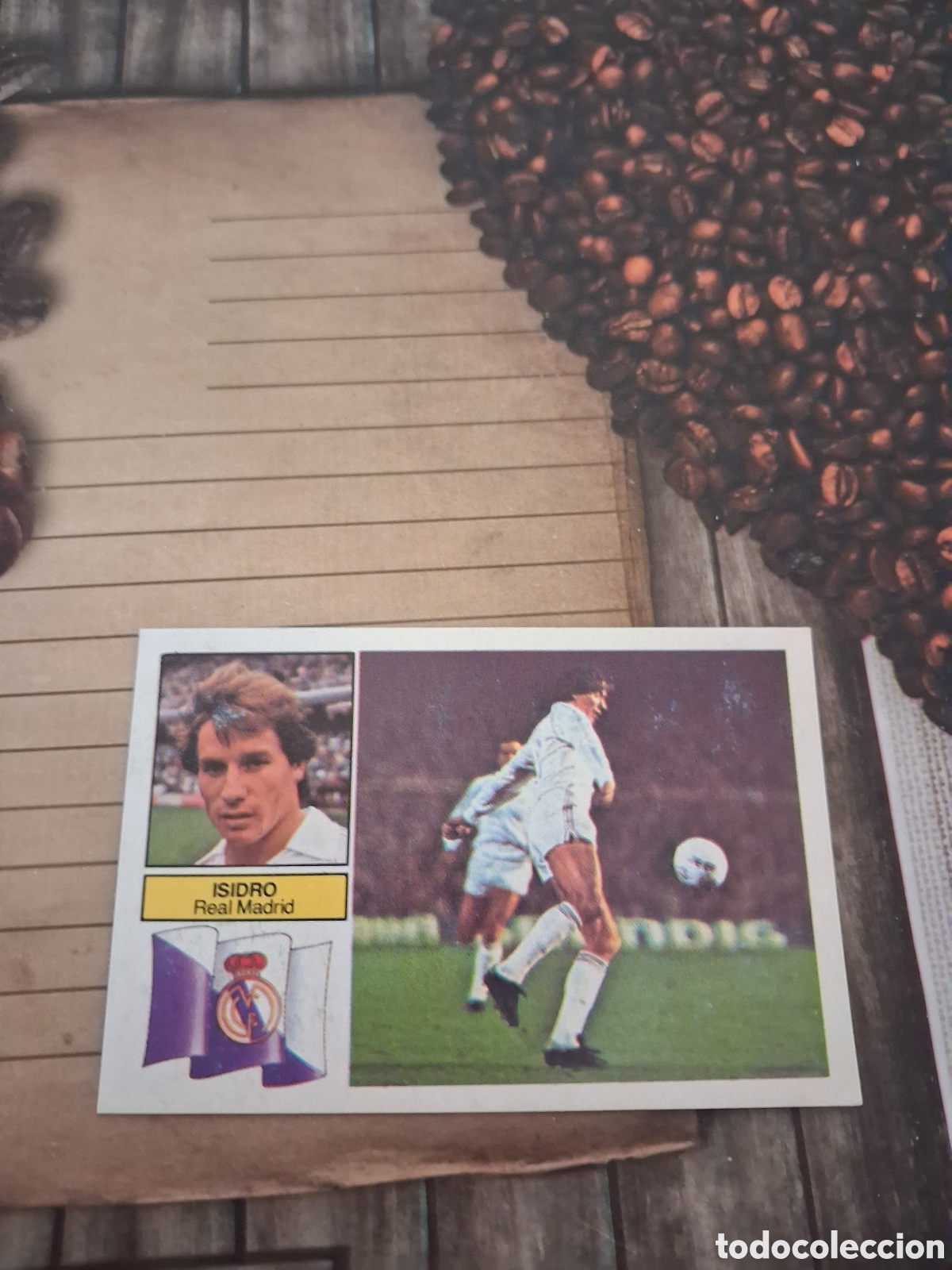 Cromos de F&uacute;tbol: Liga este 82 83 Isidro del Real Madrid sin publicidad recuperado del &aacute;lbum ver fotos