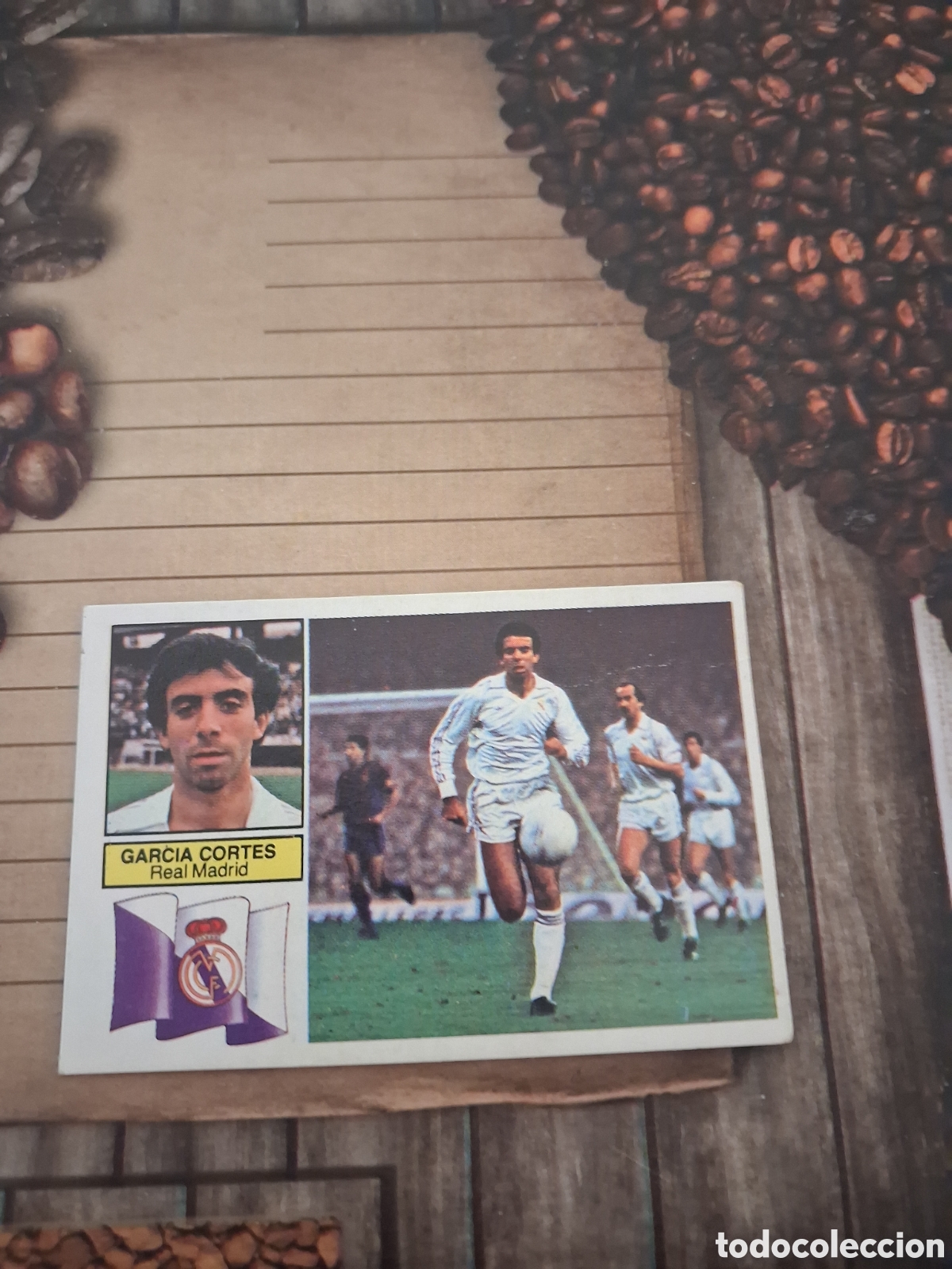 Cromos de F&uacute;tbol: Liga este 82 83 garcia cortes del Real Madrid sin publicidad recuperado del &aacute;lbum ver fotos