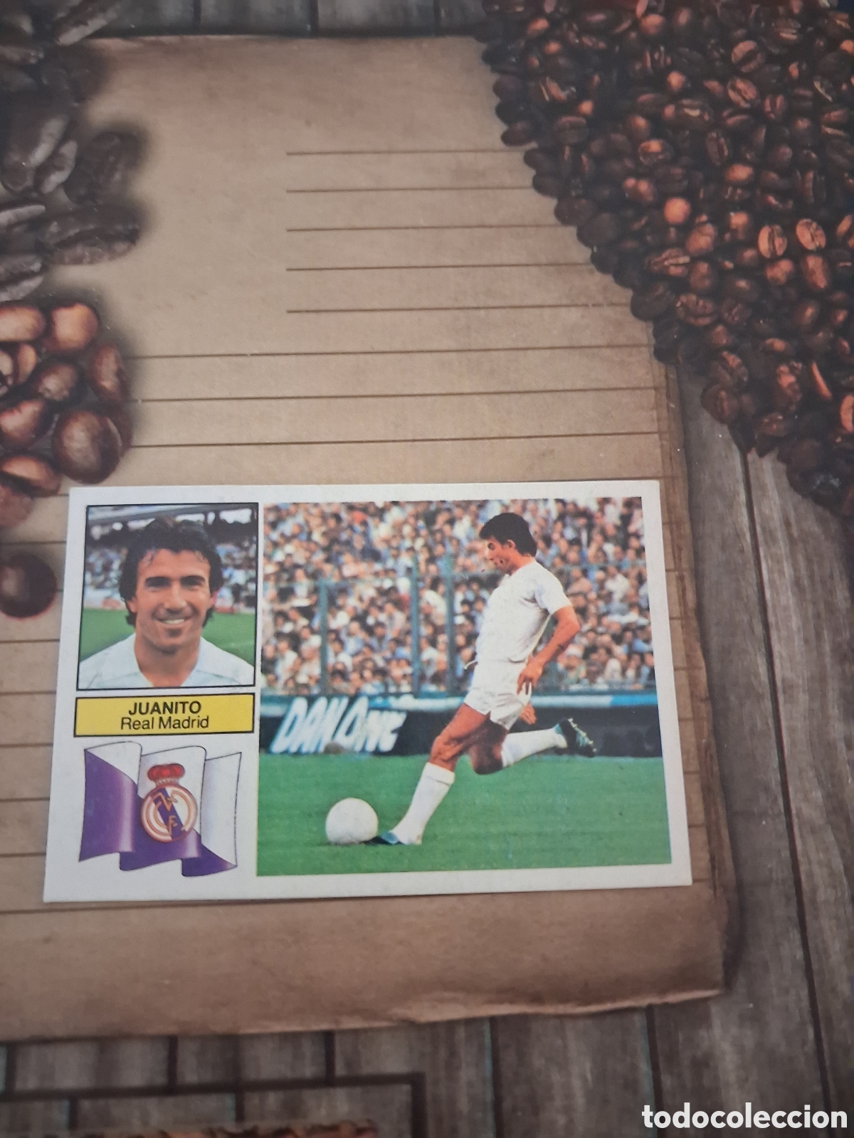Cromos de F&uacute;tbol: Liga este 82 83 juanito del Real Madrid sin publicidad recuperado del &aacute;lbum ver fotos