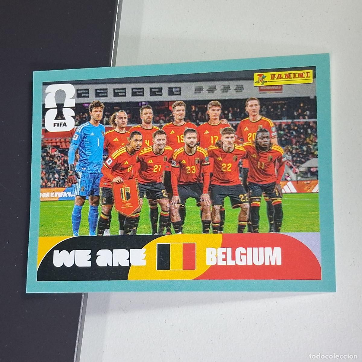 Cromos de F&uacute;tbol: A27 BEL13 TEAM PHOTO EQUIPO 13 B&Eacute;LGICA BEL BELGIUM MUNDIAL FIFA WORLD CUP 2026 STICKER PANINI