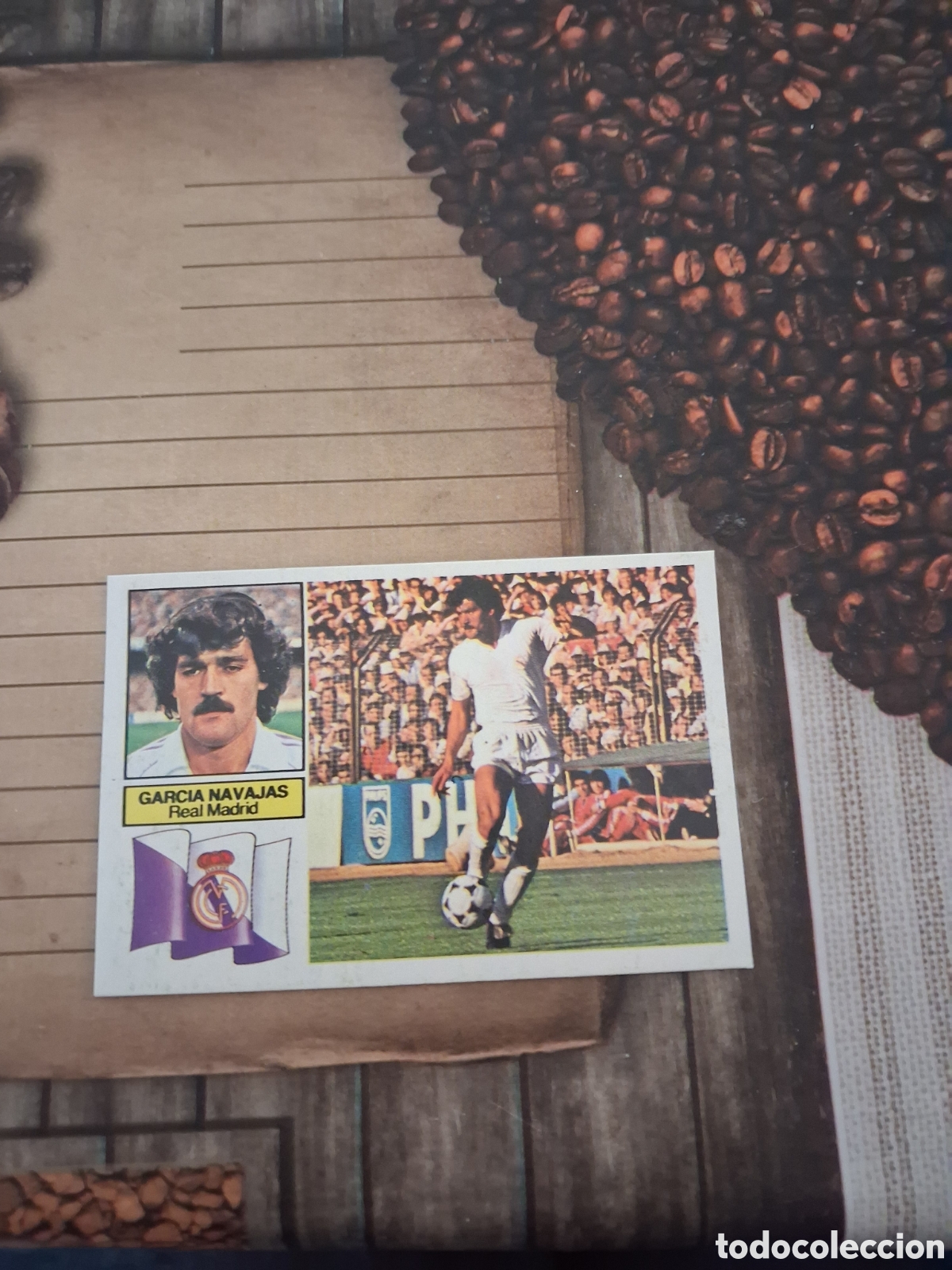 Cromos de F&uacute;tbol: Liga este 82 83 garcia navajas baja del Real Madrid recuperado del &aacute;lbum ver fotos