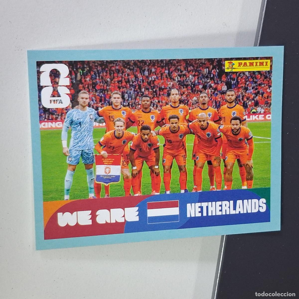 Cromos de F&uacute;tbol: A27 NED13 TEAM PHOTO EQUIPO 13 PA&Iacute;SES BAJOS HOLANDA MUNDIAL FIFA WORLD CUP 2026 STICKER PANINI