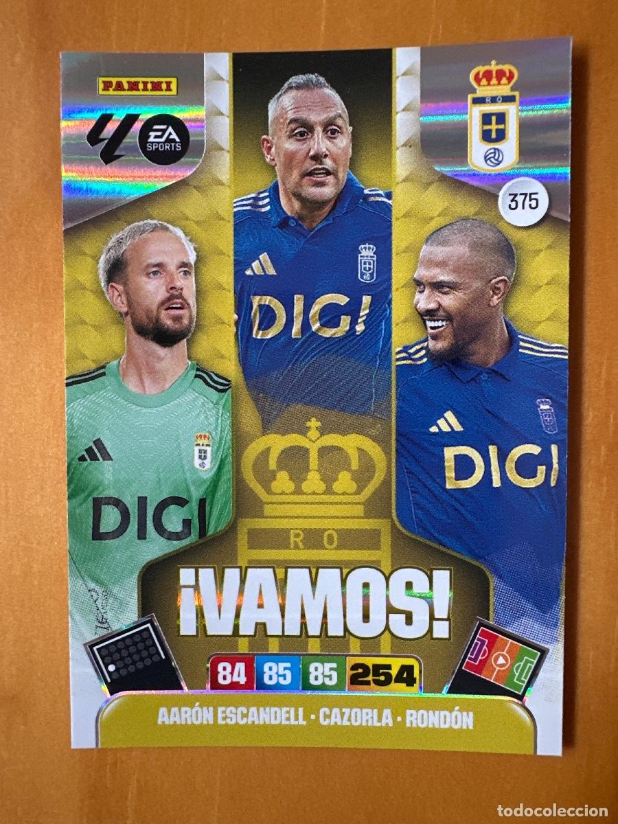 Cromos de F&uacute;tbol: 375 Aar&oacute;n Escandell Cazorla Rond&oacute;n, Real Oviedo, &iexcl;VAMOS! Panini Adrenalyn XL La Liga 2025 2026 25 26