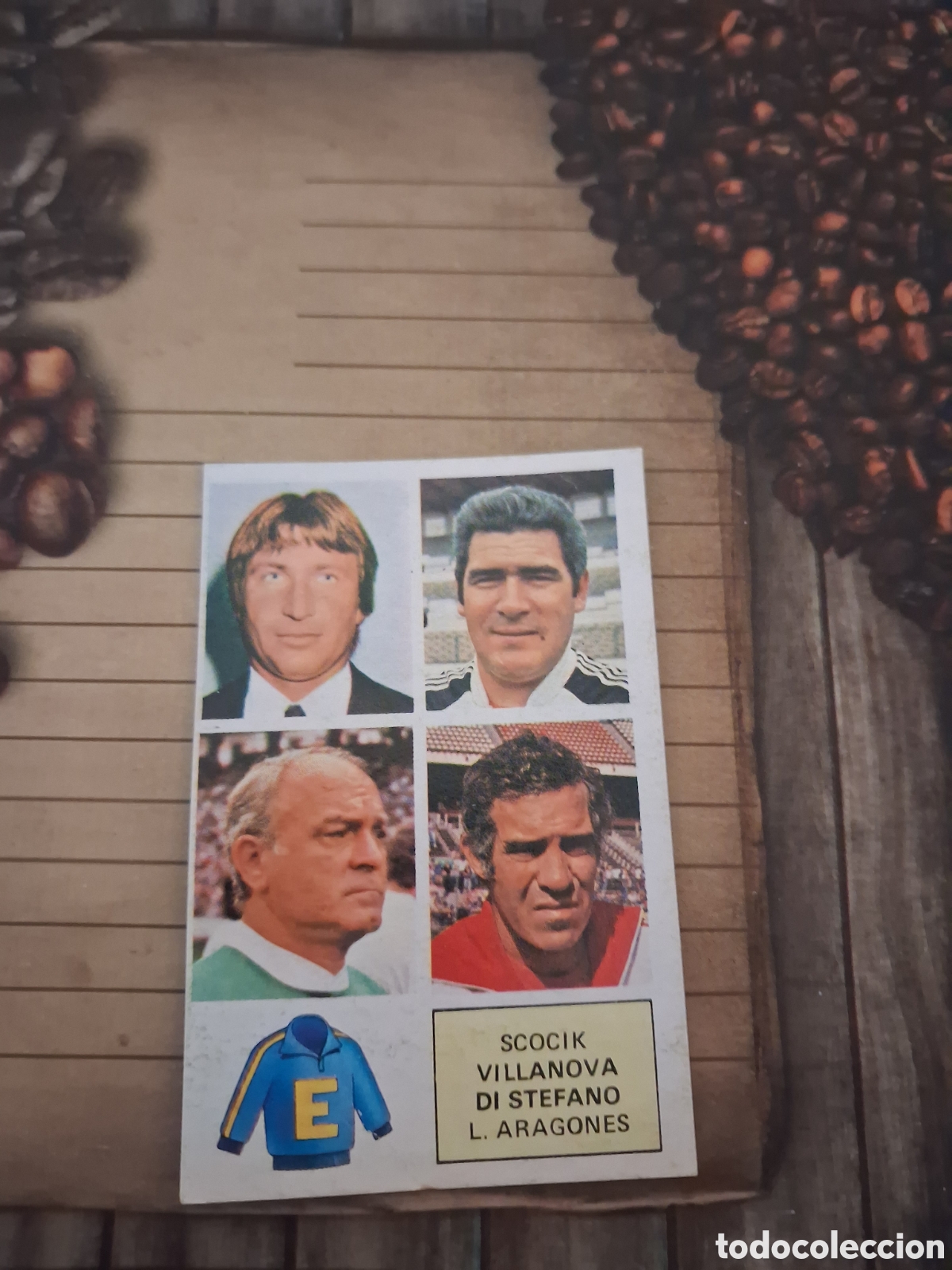 Cromos de F&uacute;tbol: Liga este 82 83 entrenadores scocik/villanova/di Stefano/aragon&eacute;s recuperado del &aacute;lbum ver fotos