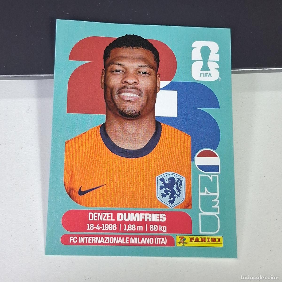 Cromos de F&uacute;tbol: A27 NED6 DENZEL DUMFRIES 6 NED PA&Iacute;SES BAJOS HOLANDA MUNDIAL FIFA WORLD CUP 2026 STICKER PANINI