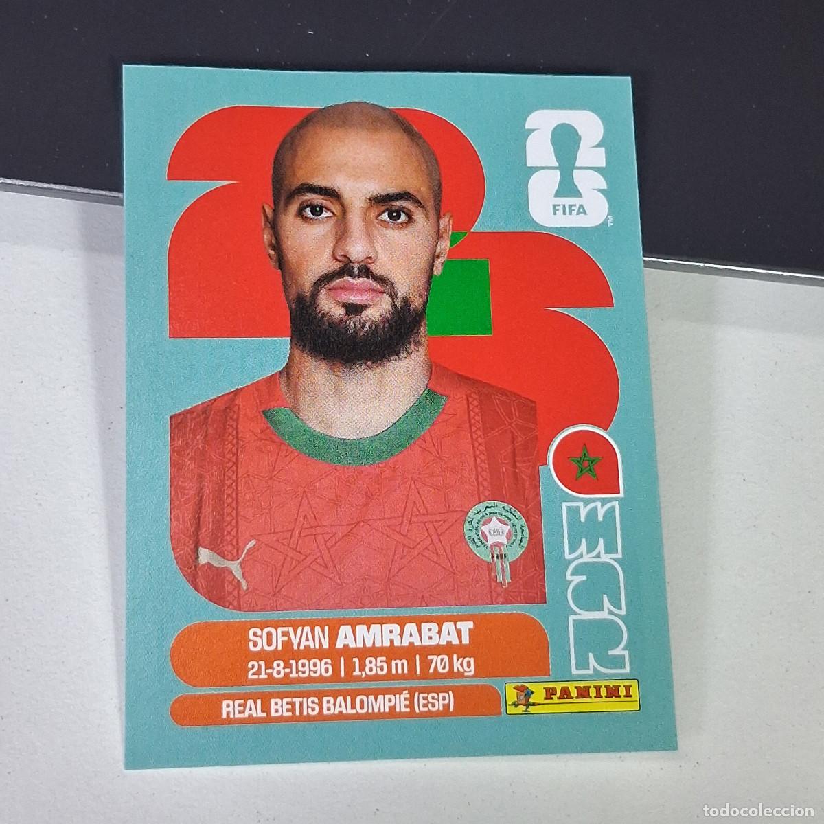 Cromos de F&uacute;tbol: A27 MAR10 SOFYAN AMRABAT 10 MARRUECOS MOROCCO MAR MUNDIAL FIFA WORLD CUP 2026 STICKER PANINI