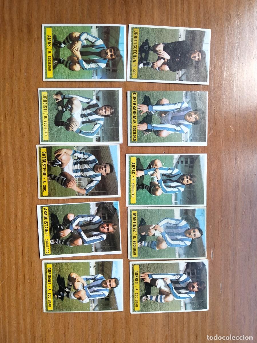 Cromos de F&uacute;tbol: Lote 10 cromos Real Sociedad &aacute;lbum liga este 74 75