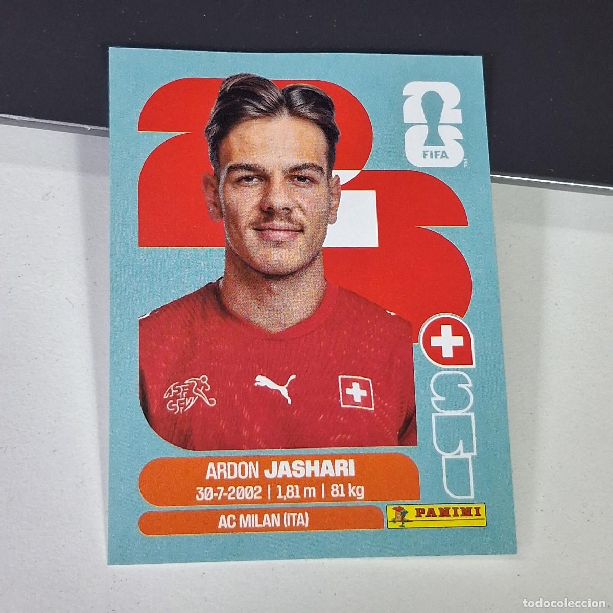 Cromos de F&uacute;tbol: A27 SUI14 ARDON JASHARI 14 SUIZA SWITZERLAND SUI MUNDIAL FIFA WORLD CUP 2026 STICKER PANINI