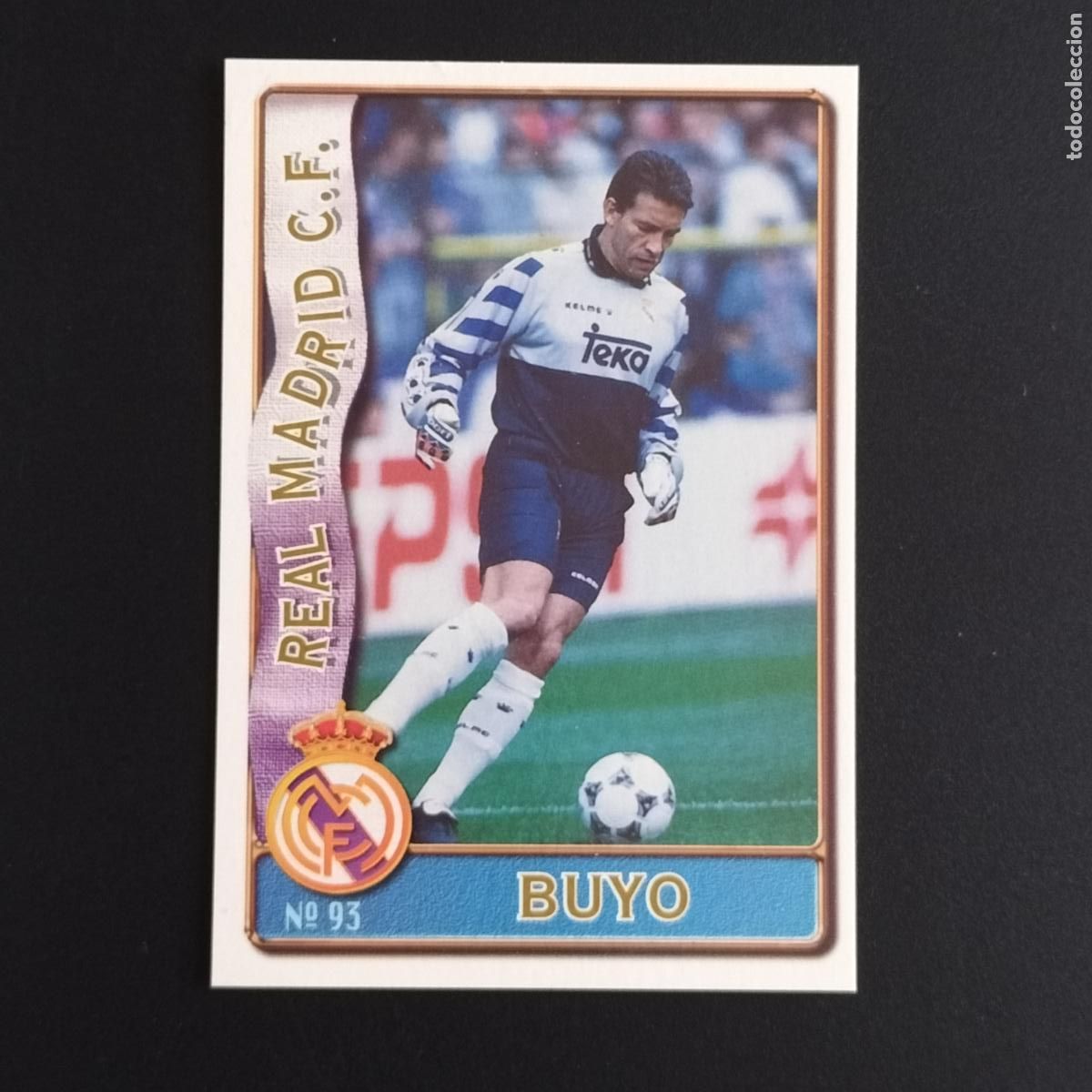 Figurine di Calcio: 93 PACO BUYO REAL MADRID CROMOS ALBUM MUNDICROMO FICHAS LIGA FUTBOL 1996 1997 96 97
