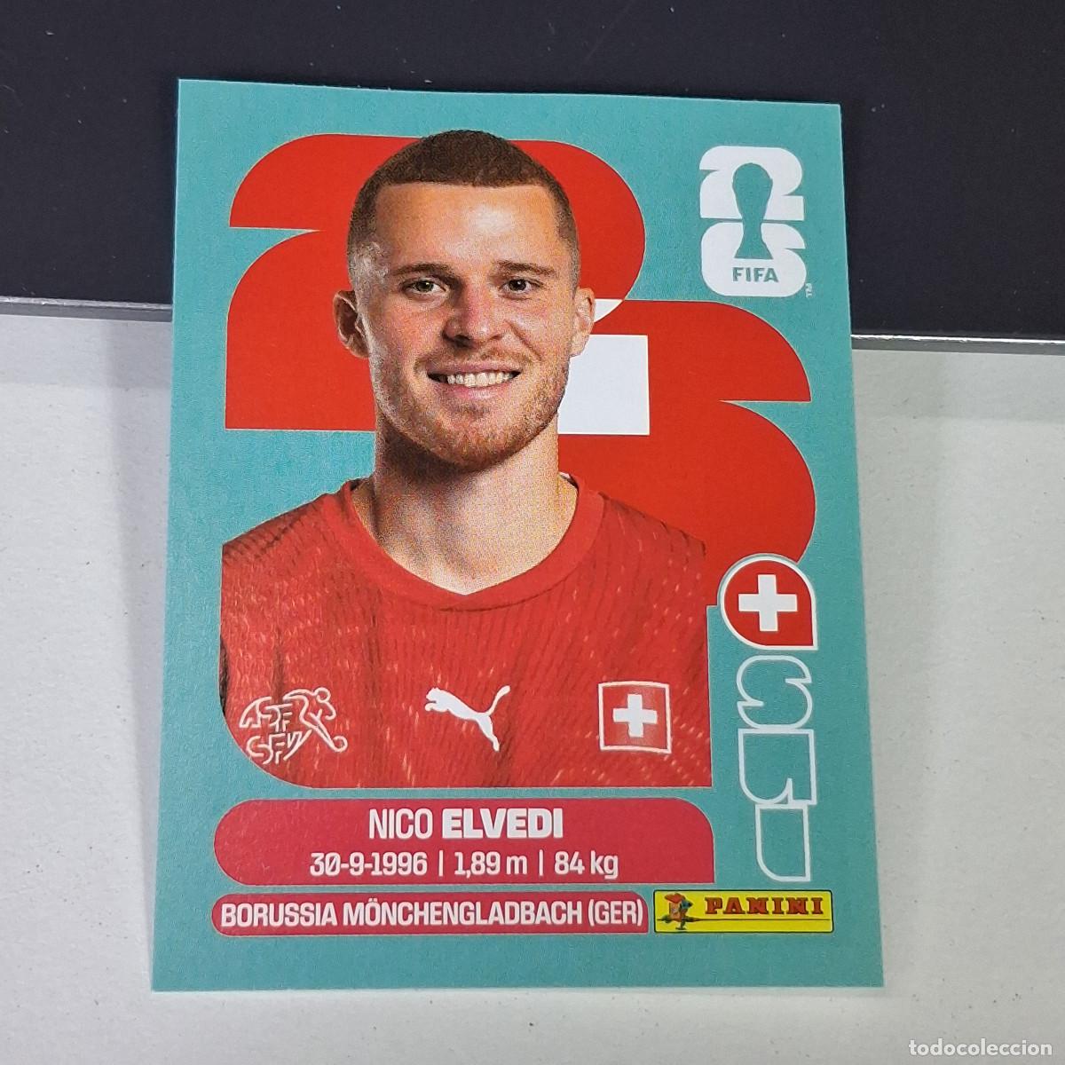 Figurine di Calcio: A27 SUI6 NICO ELVEDI 6 SUIZA SWITZERLAND SUI MUNDIAL FIFA WORLD CUP 2026 STICKER PANINI