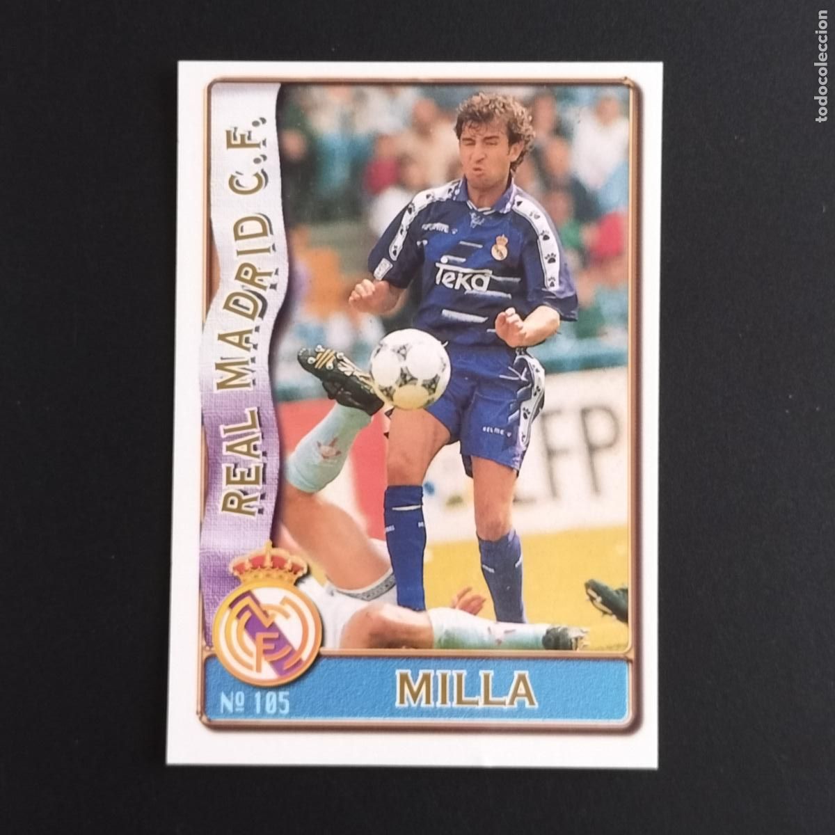 Figurine di Calcio: 105 LLUIS MILLA REAL MADRID CROMOS ALBUM MUNDICROMO FICHAS LIGA FUTBOL 1996 1997 96 97
