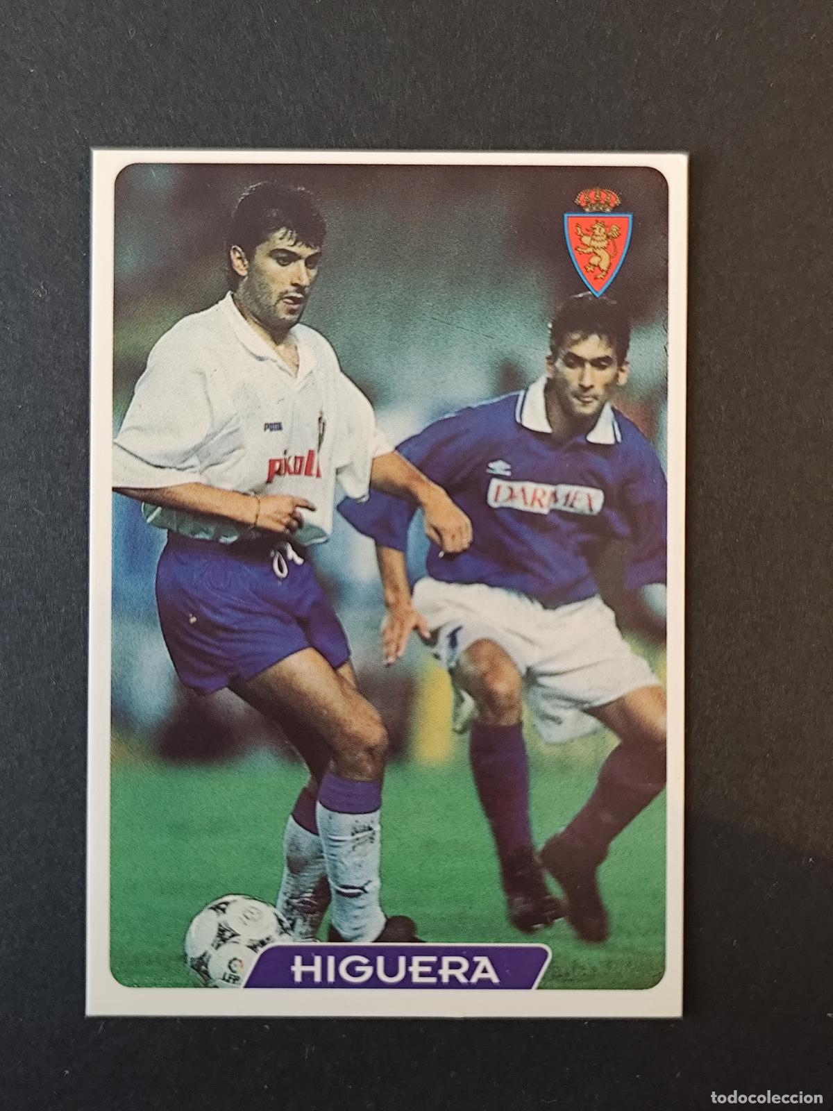 Cromos de F&uacute;tbol: 124 HIGUERA ZARAGOZA MUNDICROMO FICHAS LIGA 1995 1996 95 96