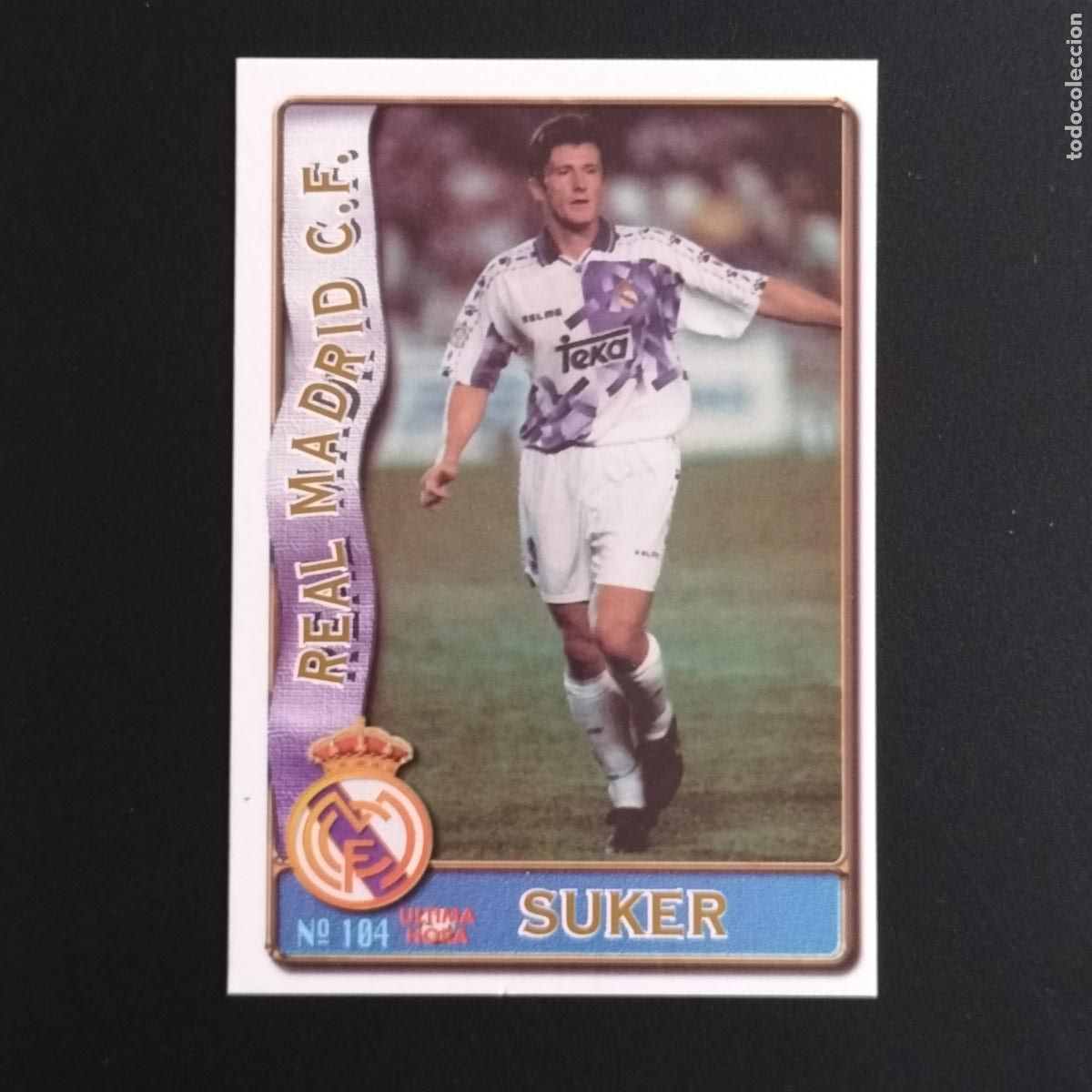 Cromos de F&uacute;tbol: 104 FICHAJE UH DAVOR SUKER REAL MADRID CROMOS ALBUM MUNDICROMO FICHAS LIGA FUTBOL 1996 1997 96 97