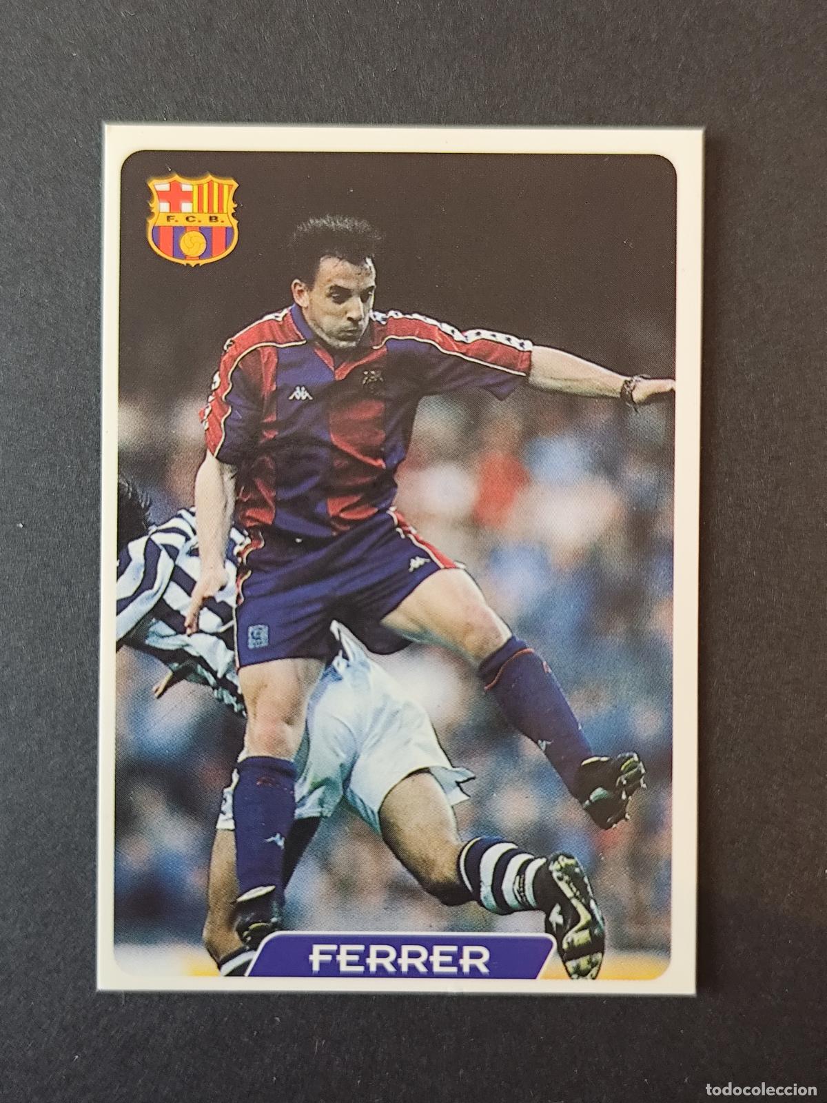 Cromos de F&uacute;tbol: 61 ALBERT FERRER BARCELONA BAR&Ccedil;A MUNDICROMO FICHAS LIGA 1995 1996 95 96