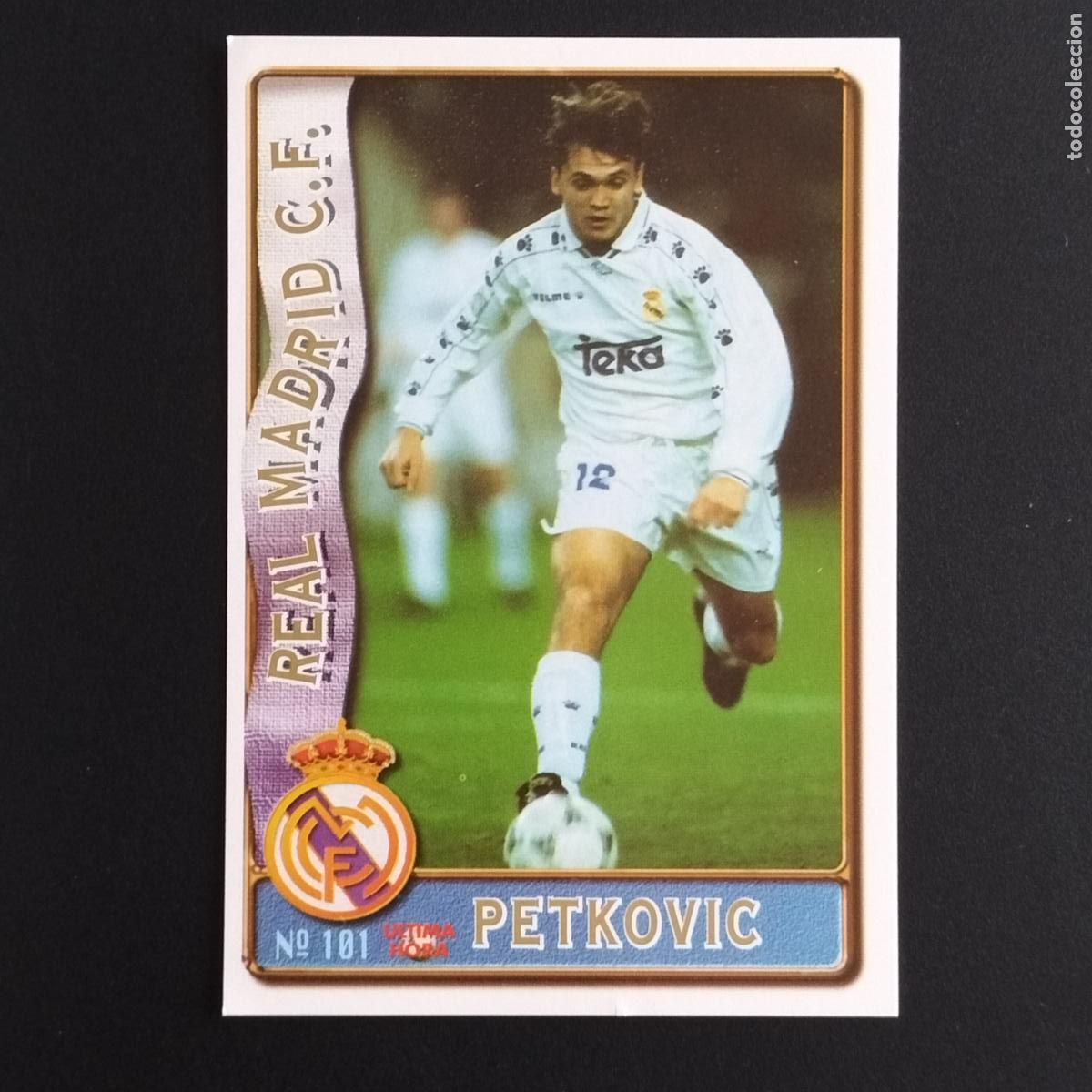 Cromos de F&uacute;tbol: 101 FICHAJE UH PETKOVIC REAL MADRID CROMOS ALBUM MUNDICROMO FICHAS LIGA FUTBOL 1996 1997 96 97